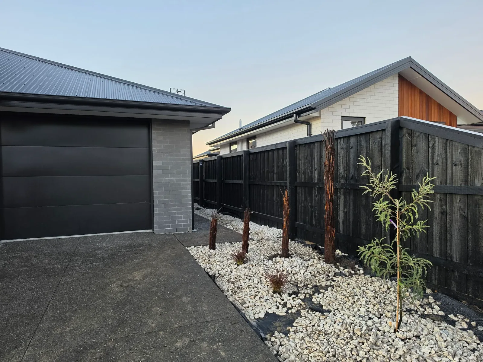 Completed landscaping at a residential property in Christchurch